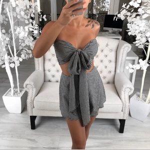 NWT Ekattire Charlotte Plaid 2 piece set